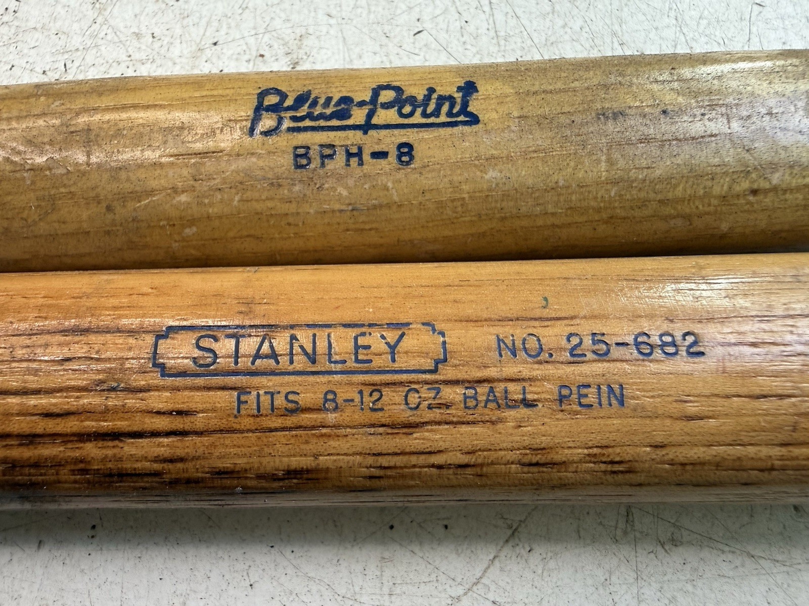 Small Hammer Wood Handles BLUE POINT BHP-8 and STANLEY 25-682