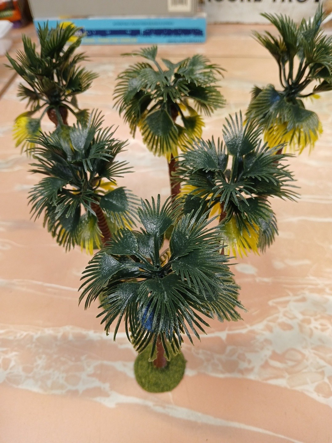 6 based Landscape Model Two Tone Large Palm Trees wargaming scenery terrain 5-6"