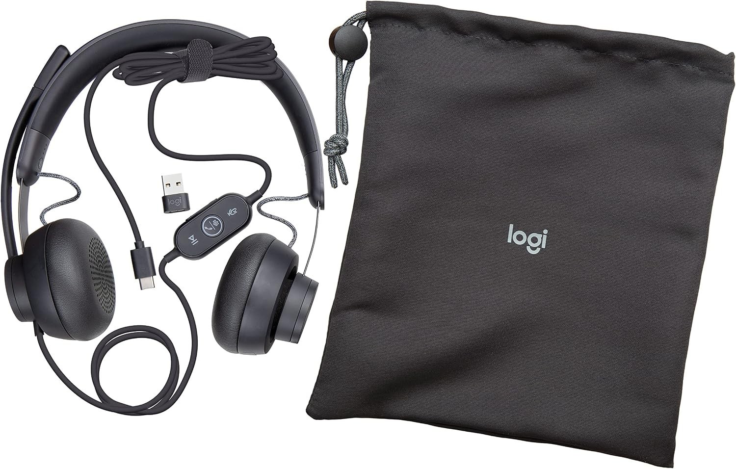 Logitech Zone Wired Noise Cancelling Headset - Graphite | MS Teams Certified