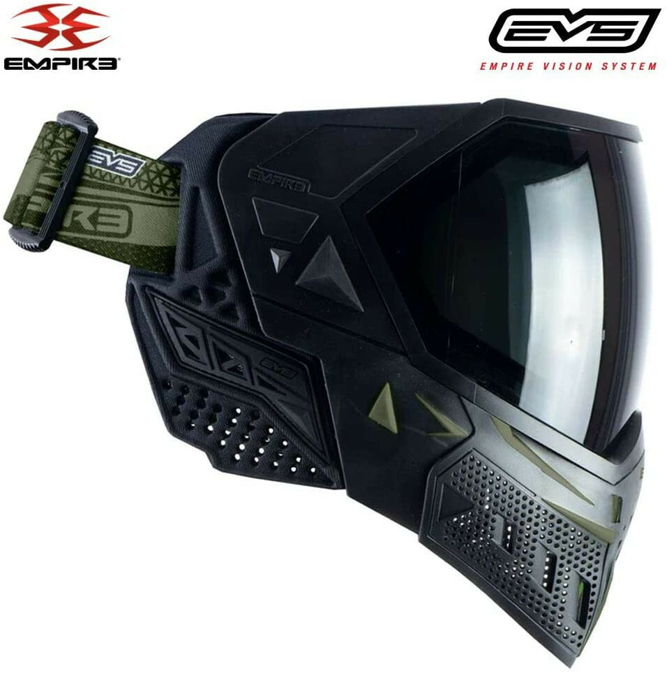 Empire EVS Thermal Paintball Mask - Olive - Ninja and Clear Thermal Lenses NEW