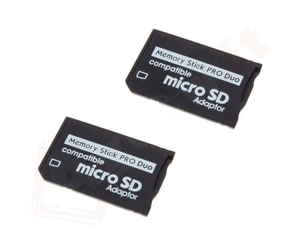 2x Memory Stick Adapter Pro Duo PRO2 Converter for Micro SD SDHC to Memory