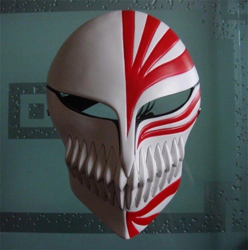 NEW BLEACH Kurosaki Ichigo Hollow Resin Mask Halloween Costume Cosplay Props