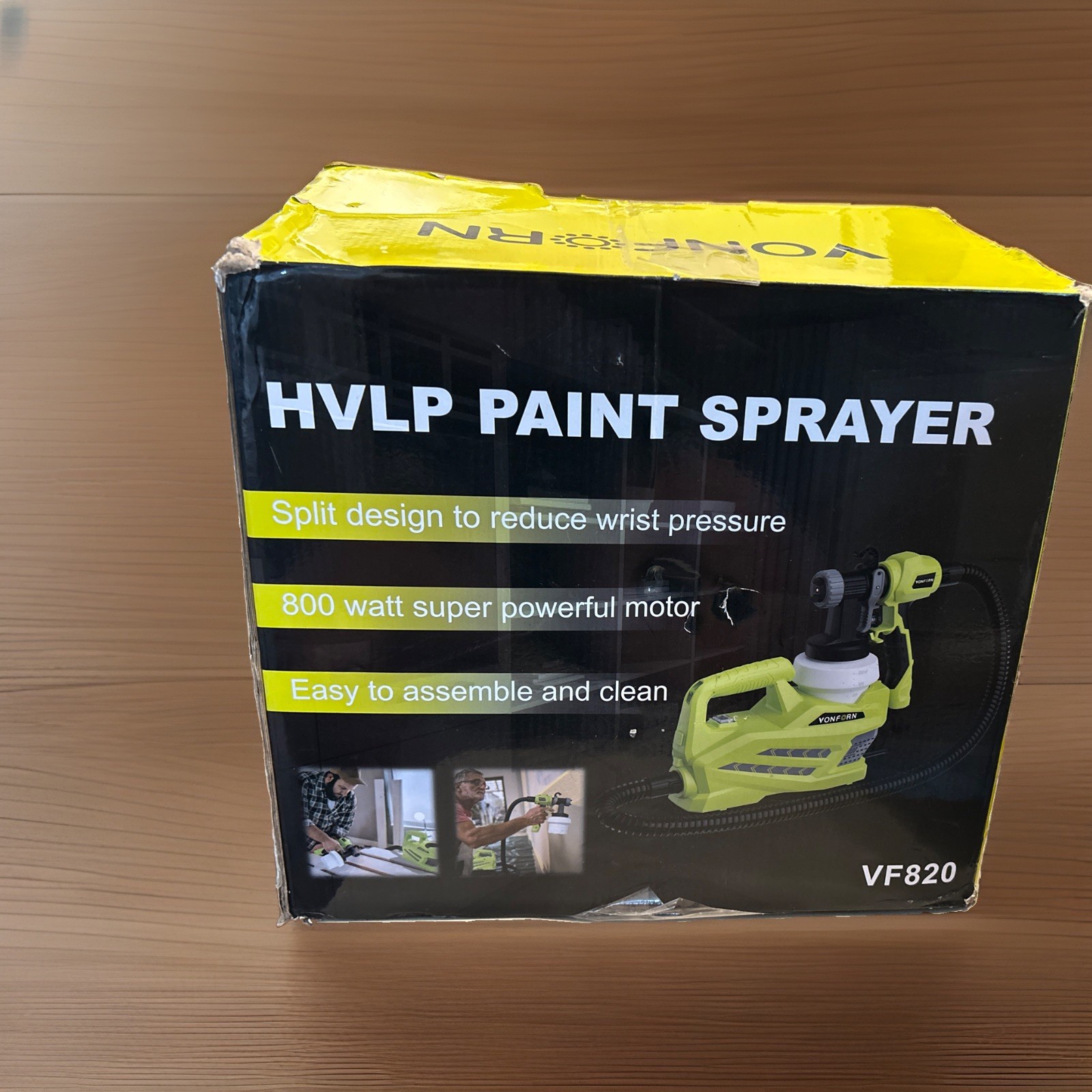 VONFORN Paint Sprayer,800W Electric HVLP Paint Spray Gun - NEW Open Box