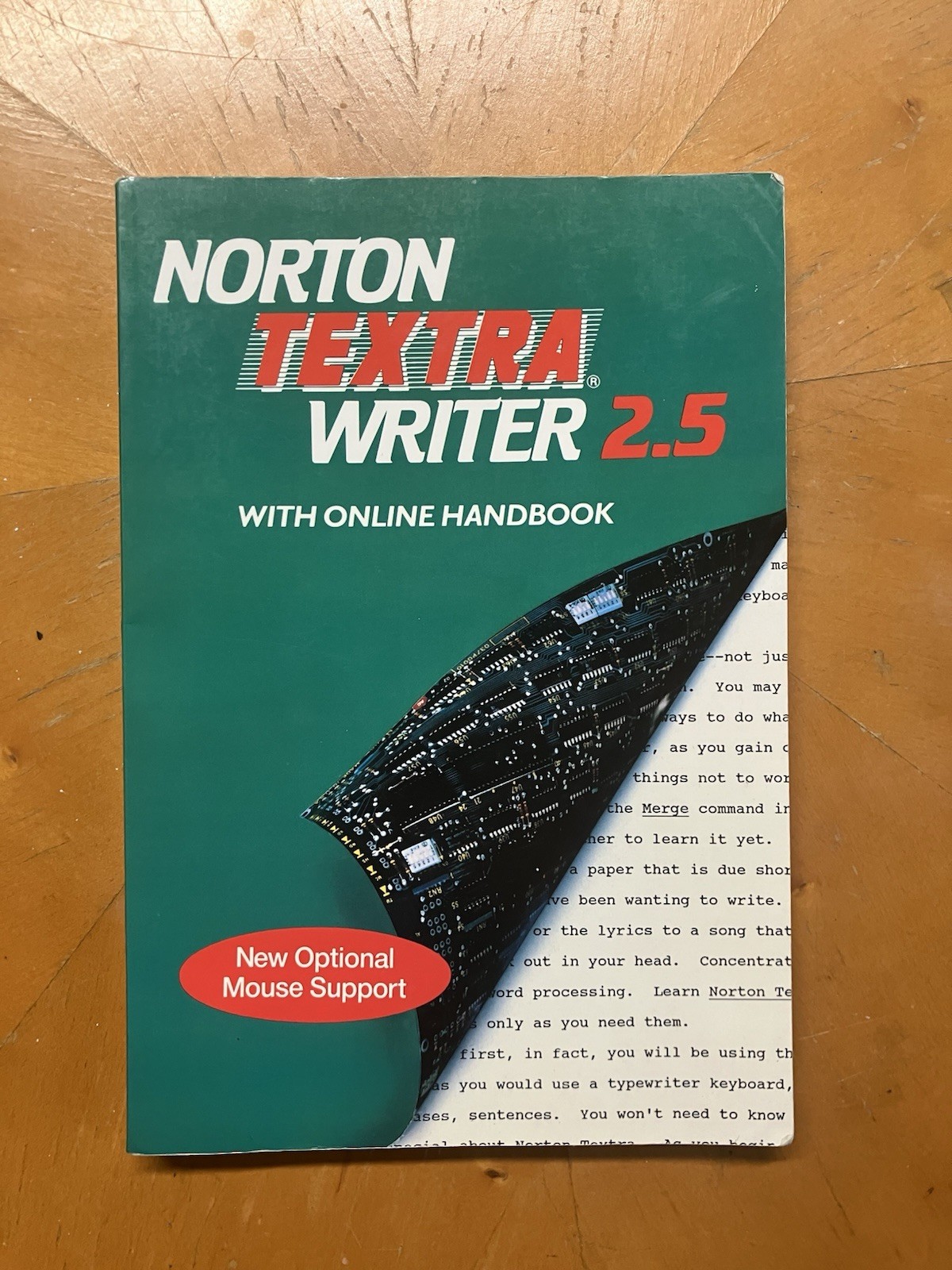 Norton Textra Writer 2.5 Manual With Online Handbook MS-DOS Vintage PC 1992