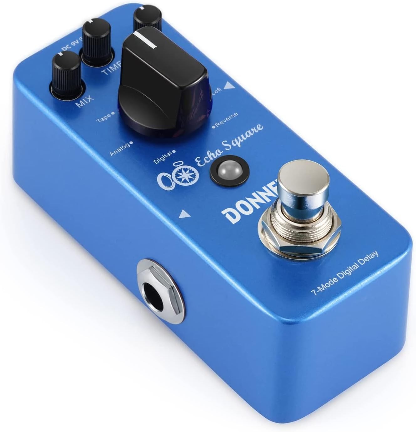 onner Echo Square Mini Delay Pedal 7 Modes Analog Tape Reverse Mod Lofi Sweep