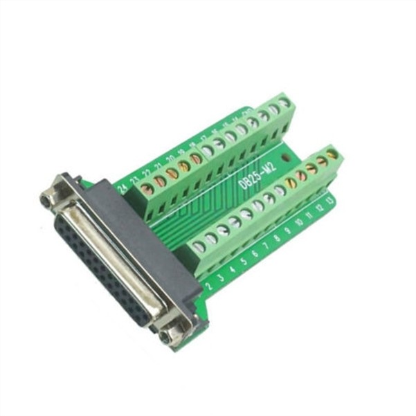 DB25 Female 25Pin Plug Breakout Pcb Board Terminals D-Sub Connector zg