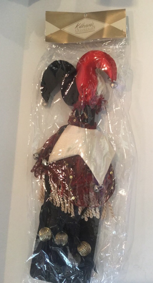 Katherine's Collection Jester Wine Bottle Cover NEW OLD STOCK