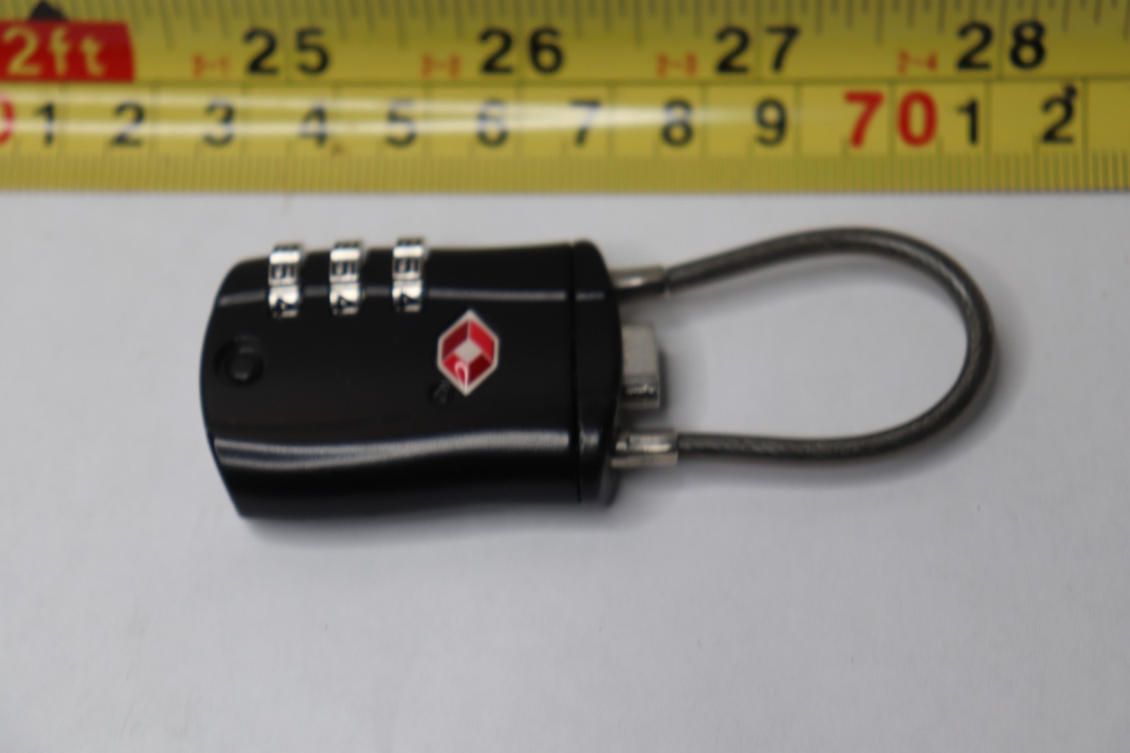 Giverare TSA Approved Luggage 3-Digit Combination Lock Black 007