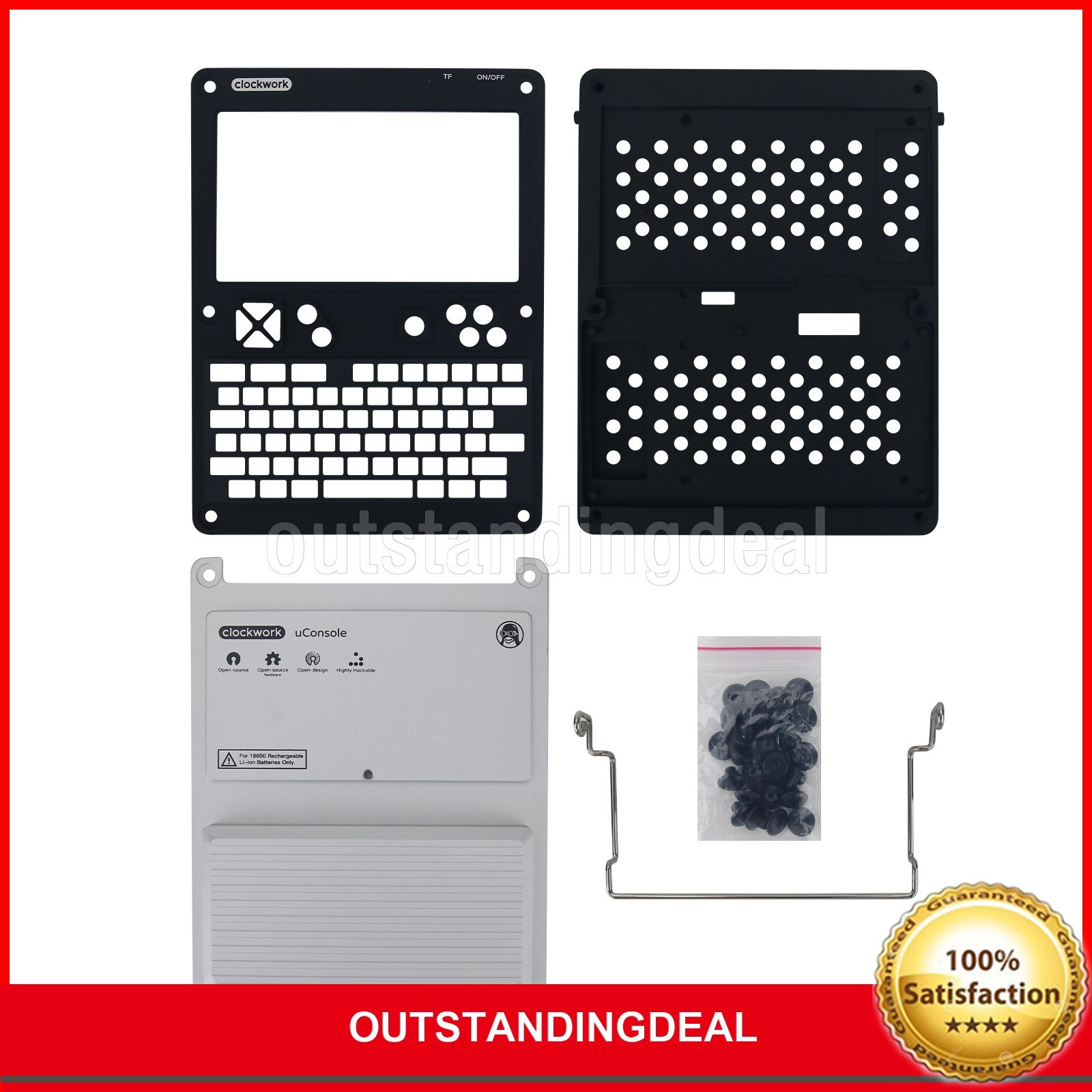 WiFi Uconsole Clockwork Development Board with 74-Key QWERTY Backlit Keyboard