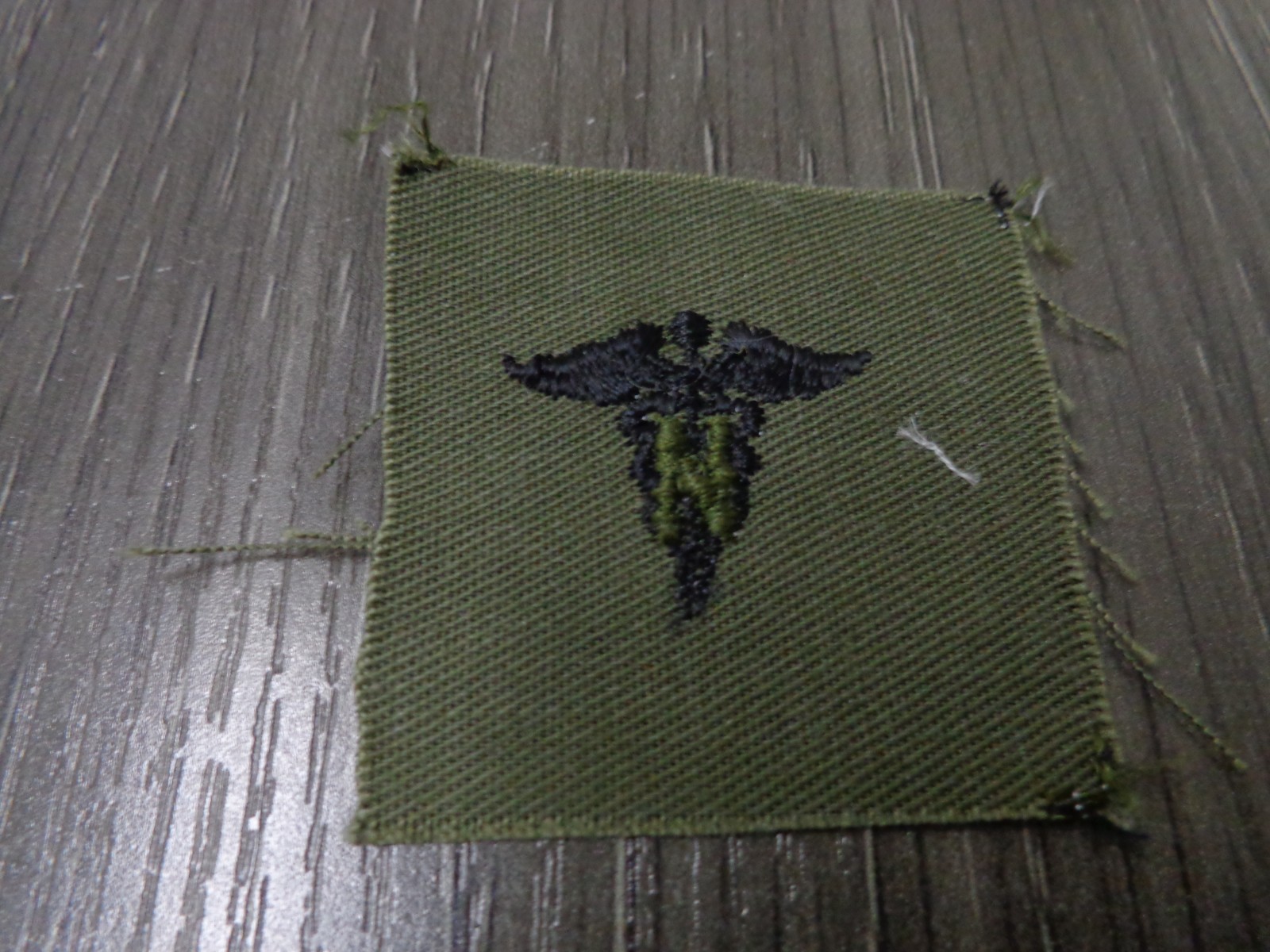 VIETNAM US Army Subdued Medical Nurse Patch  OD Green & Black BDU patch