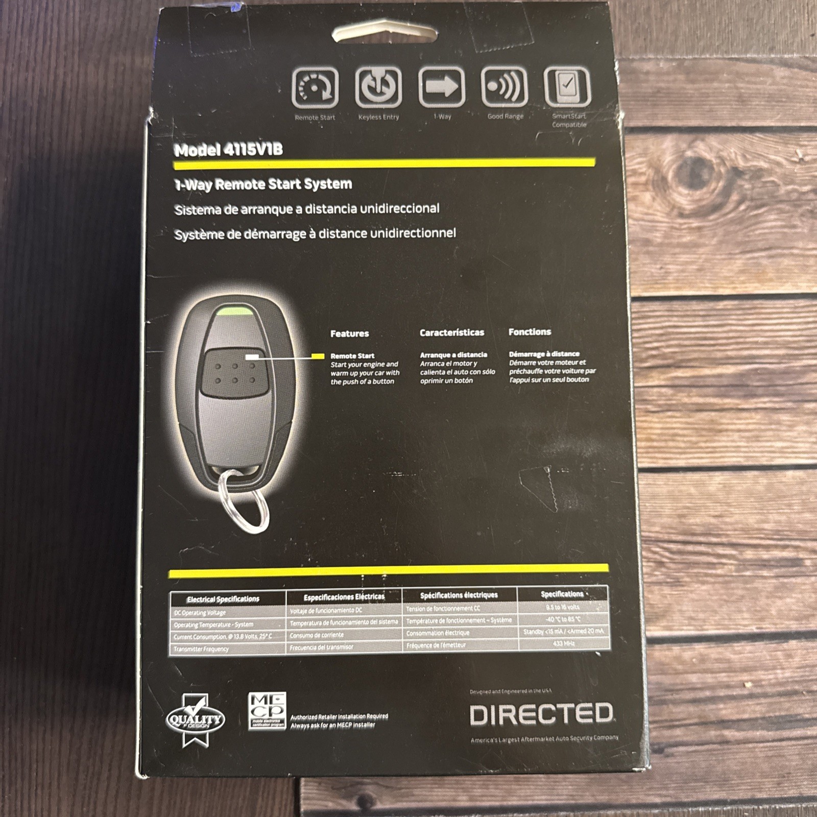 Viper Smart Start Remote Starter Model 4115v1b - Brand New