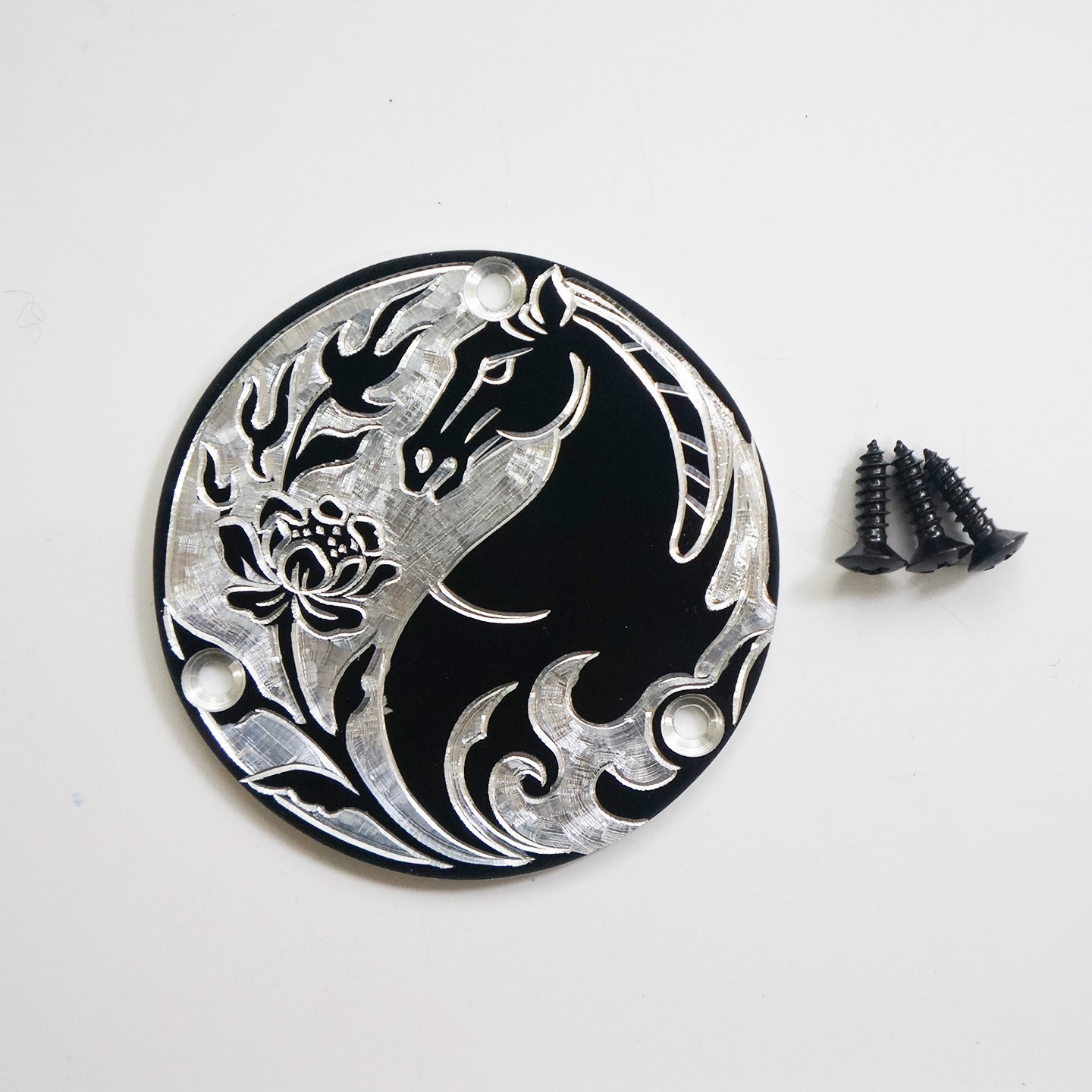 Handmade horse Fortune descends aluminum switch cover fit gibson  guitars sc-AB6