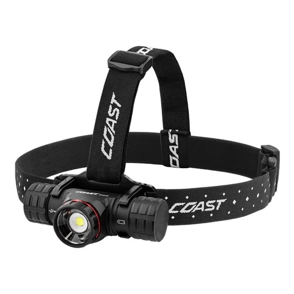 COAST XPH34R Rechargeable LED Headlamp – 2075 Lumens, Magnetic Base, Dual Power,