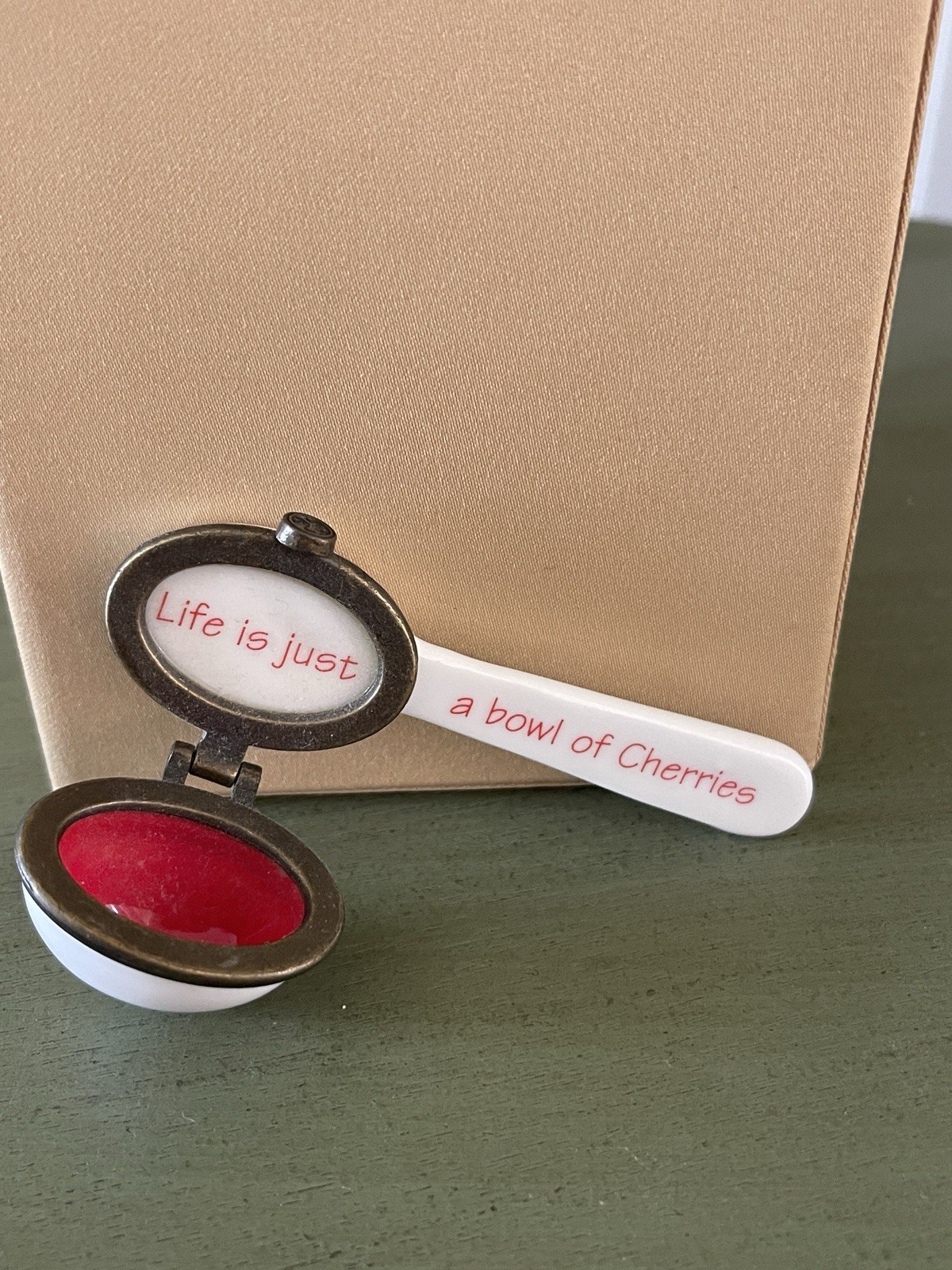 dept 56 Cherries trinket box