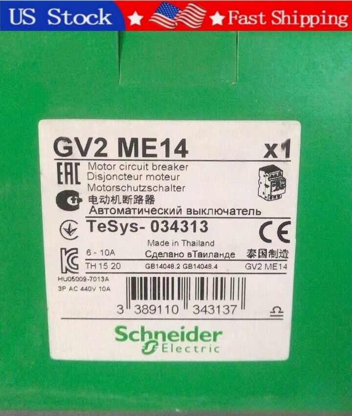 GV2ME14 1PCS New Schneider GV2ME14 Motor Circuit Breaker  Fast delivery