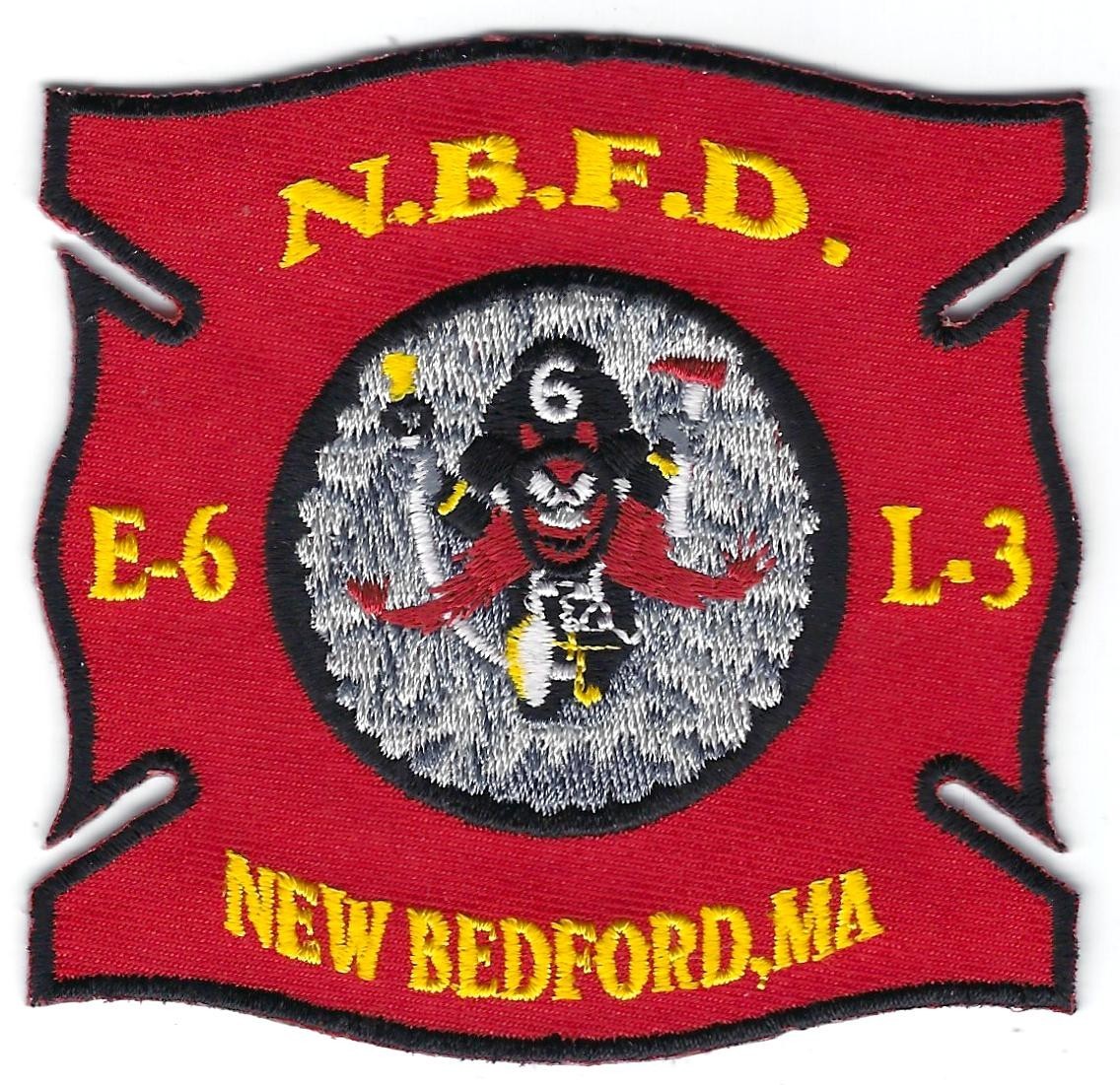 MASSACHUTTES - New Bedford Fire Dept. - Engine 6 / Ladder 3 [Company Patch]