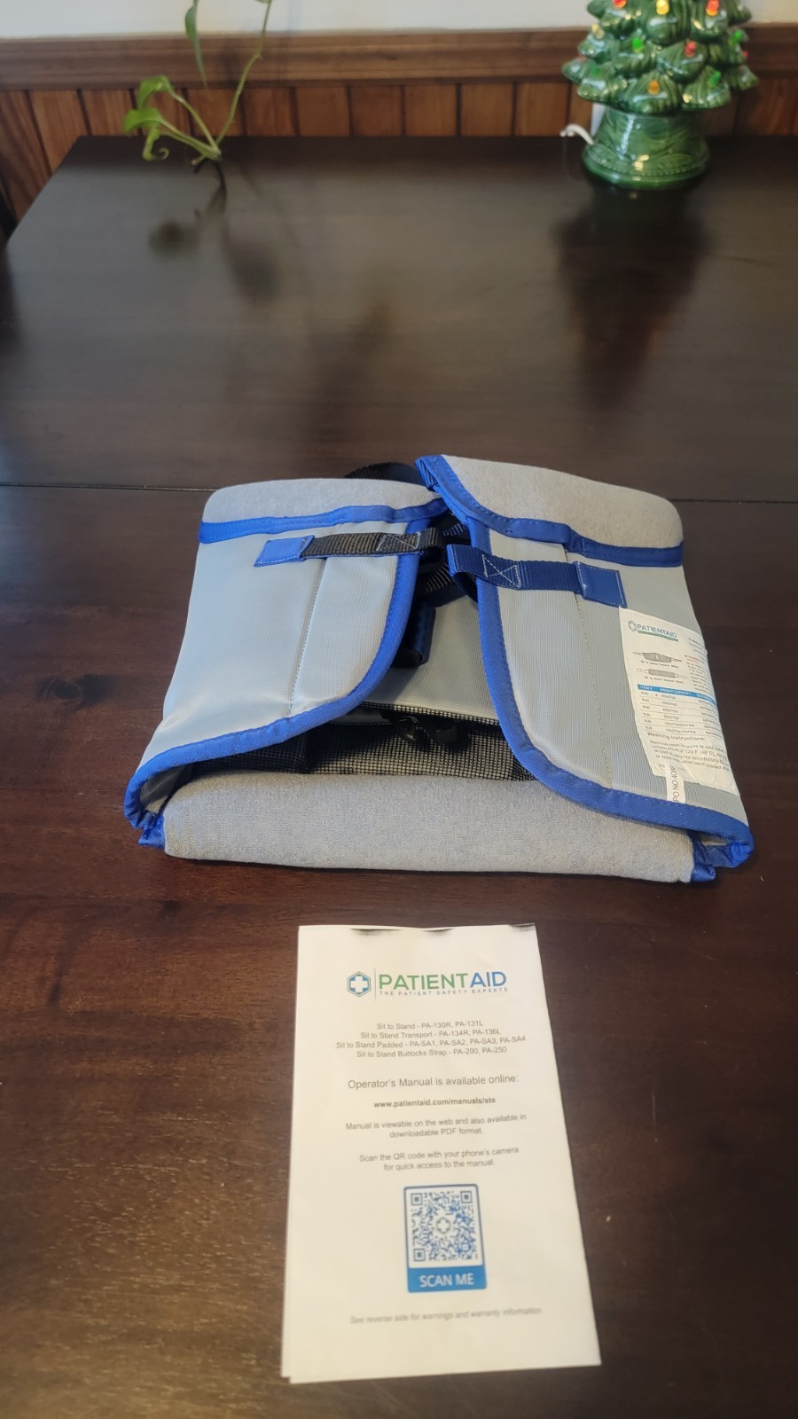 Patient Aid Padded Sit-to-Stand Transfer Sling PASA1 with Back Small (Slings#13)