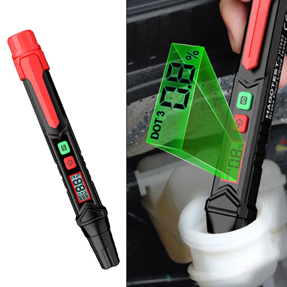 Red Green Backlight Auto Brake Fluid Tester Brake Tester Pen Dust Prevention