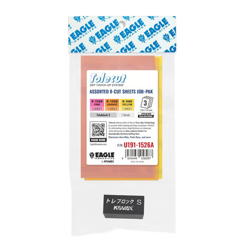 Eagle Abrasives Tolecut 8-Cut Shts - Asstd w/ block