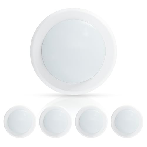 6" LED Flush Mount Ceiling Light, Dimmable Surface Mount Disc 4000K Cool White