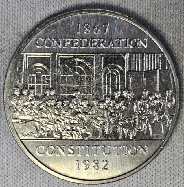 Canada 1 dollar 1982 - 1867 CONFEDERATION CONSTITUTION Mint State #AB295