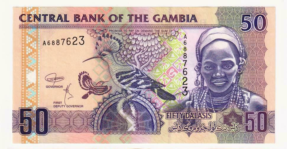 GAMBIA 50 Dalasis Banknotes (2018) P.28d and 29bc - UNC.