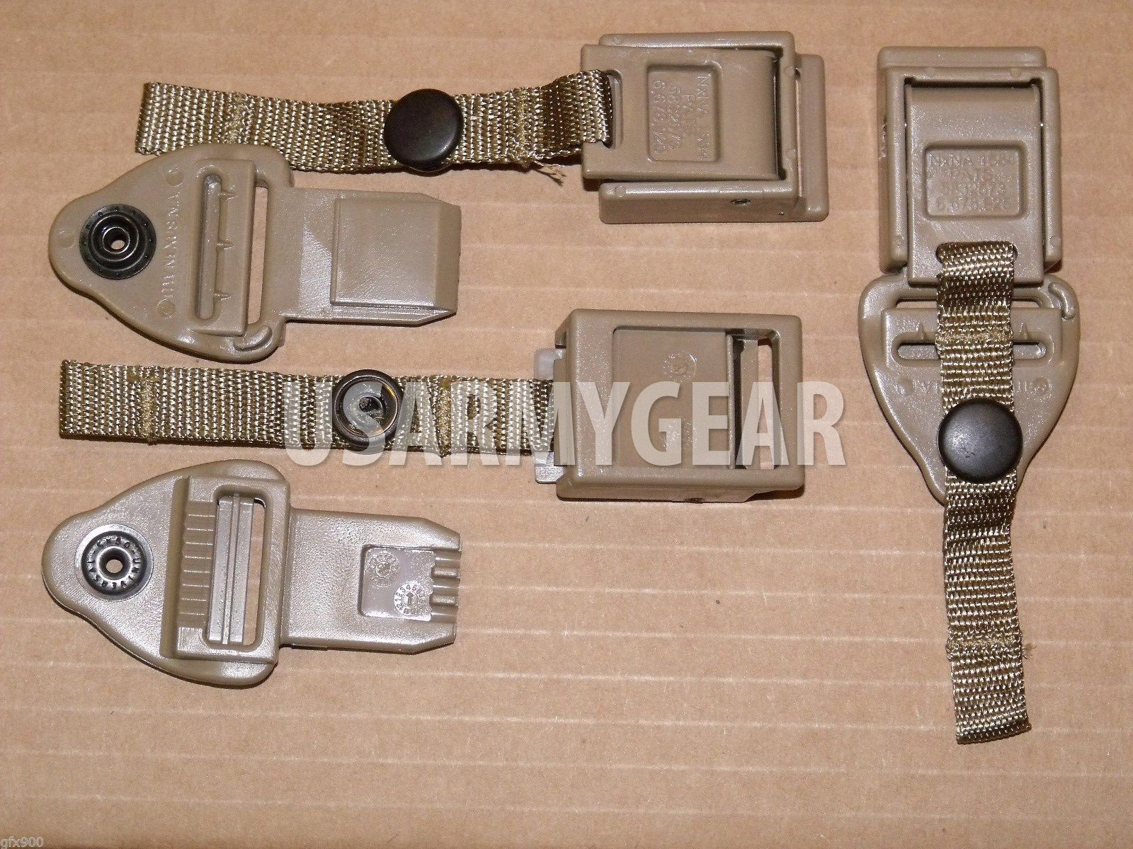 3Set Quick Release QR Buckle Replacement 1" Shoulder Strap Connector ILBE Coyote