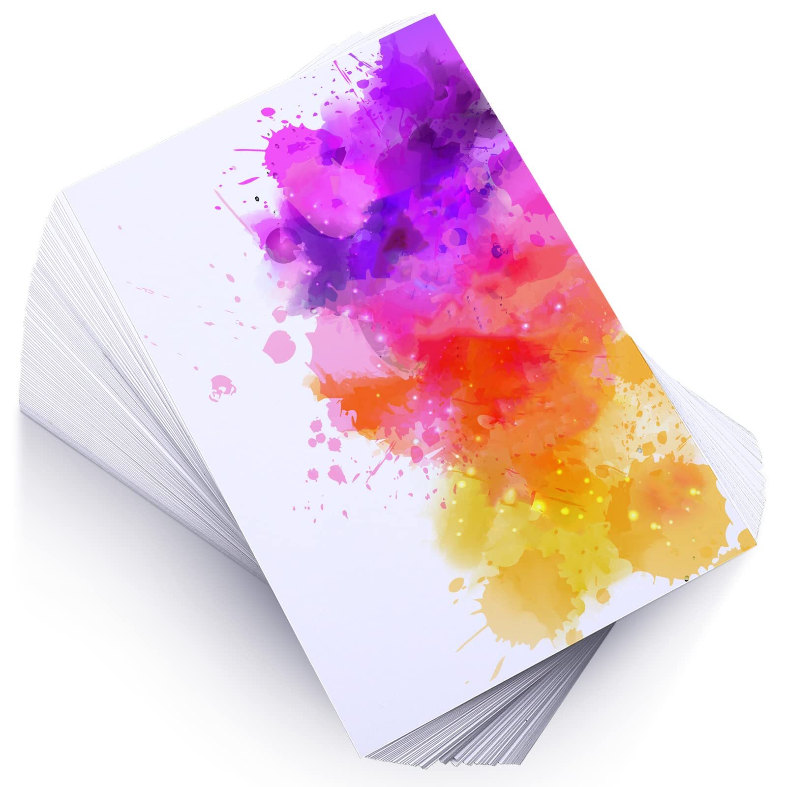 100 Sheets Watercolor Paper Bulk 140 lb/300 GSM White Cold Press Paper Blank ...