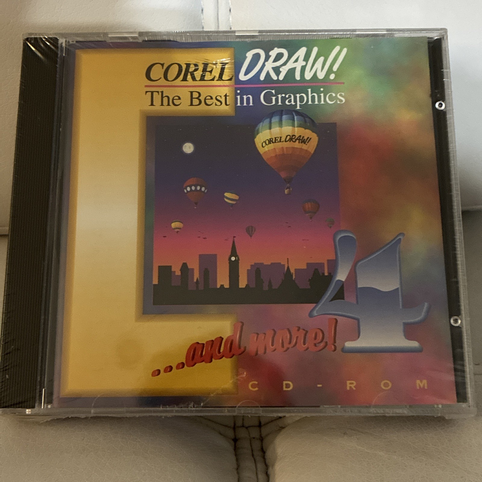 SEALED Corel DRAW! 4 OEM Graphics Software CD-ROM New Vintage Nos Draw And More