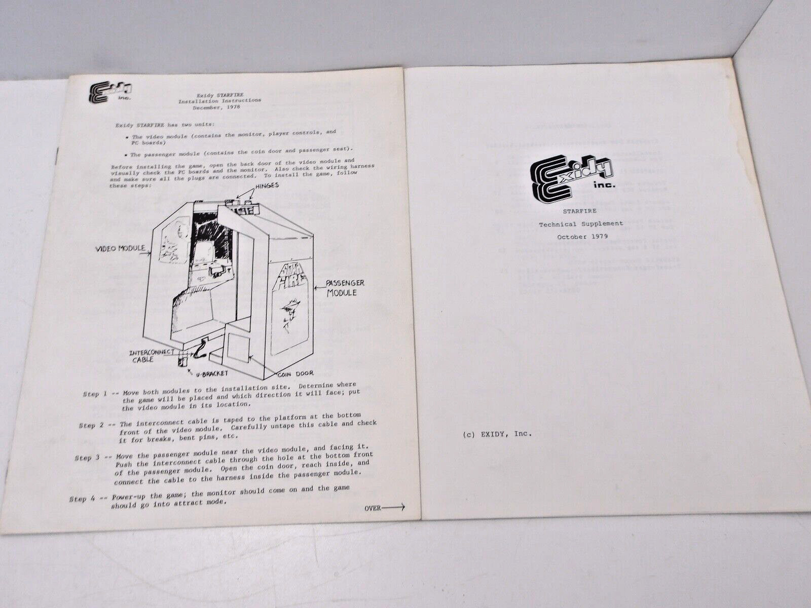 Exidy-Starfire - Technical Supplement - Schematic - NOS