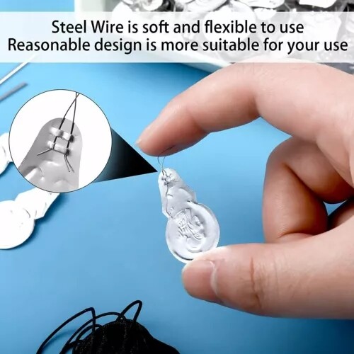 100/200/500/1000PC Metal Wire Needle Threaders Hand Sewing Stitch Insertion Tool
