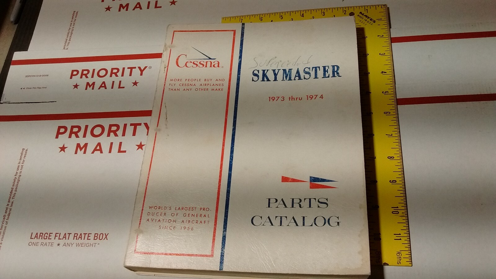 Cessna SKYMASTER Illustrated Parts Catalog  ORIGINAL  AIRCRAFT AVIATION  BLUE