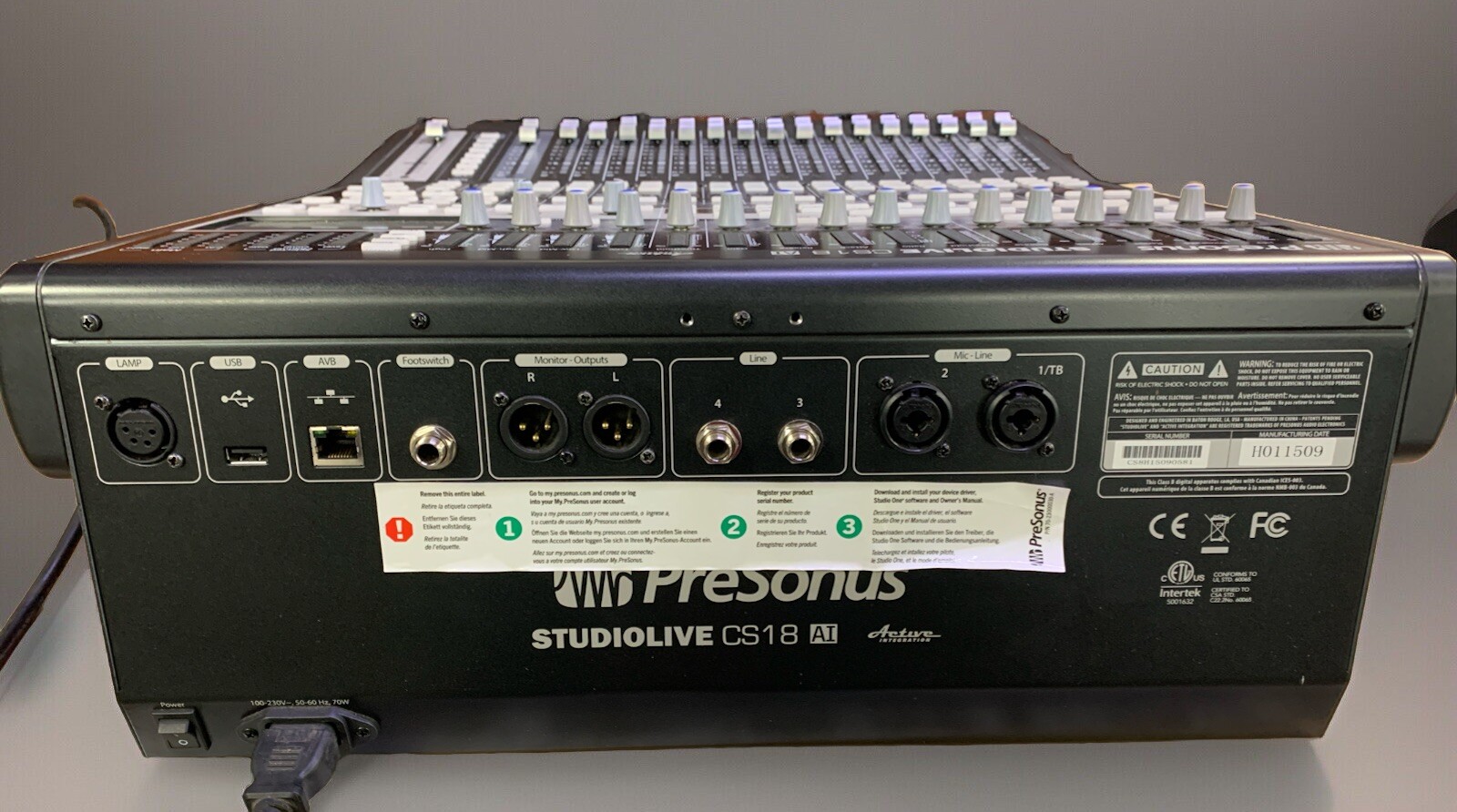 PreSonus StudioLive CS18AI (PREOWNED)