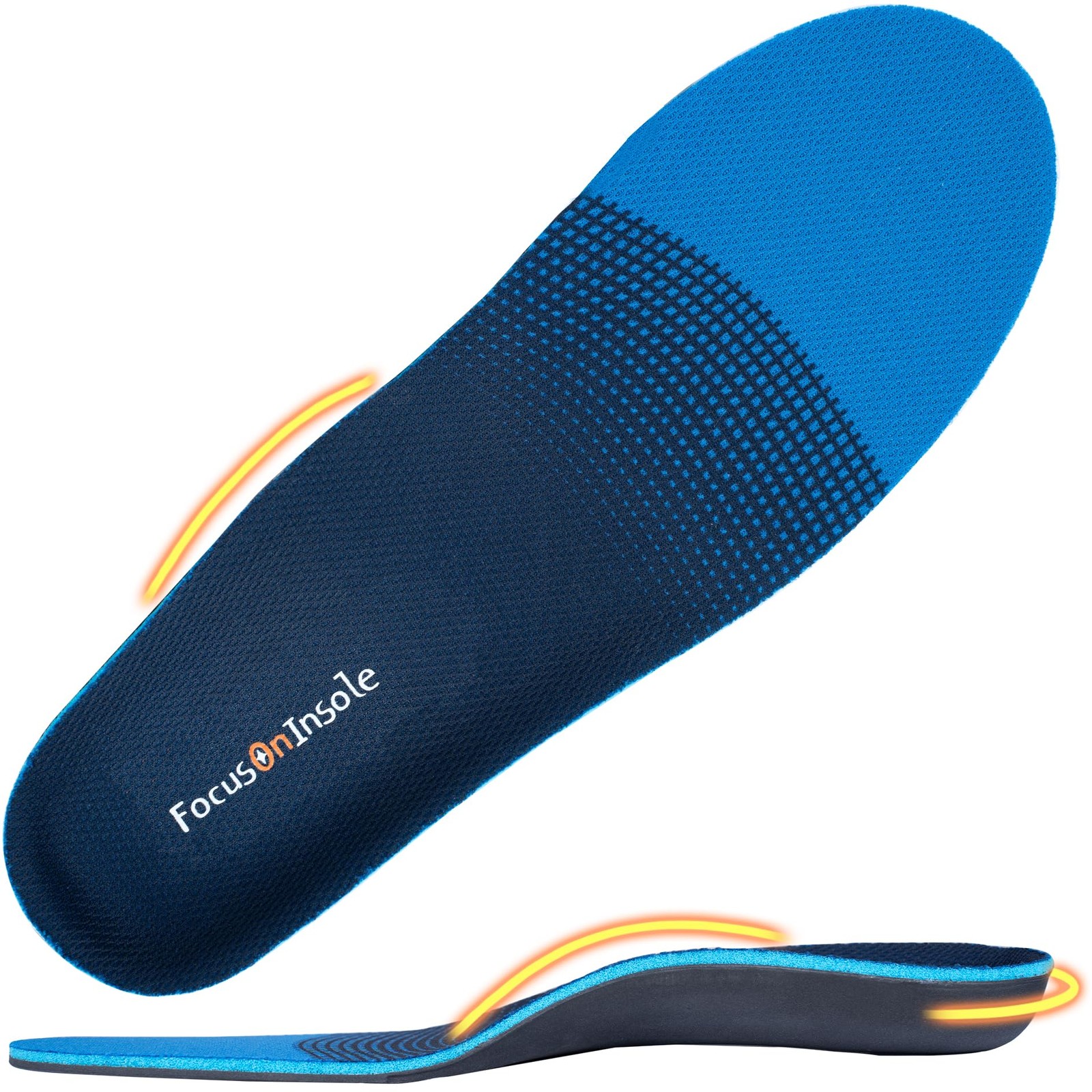 Heavy Duty Support Plantar Fasciitis Insoles, Orthotics Shoe Inserts Relieve ...