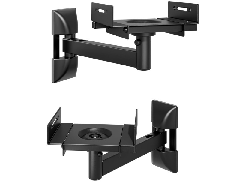 Soportes de pared ajustables para altavoces, capacidad 55lb, compatibles con alt