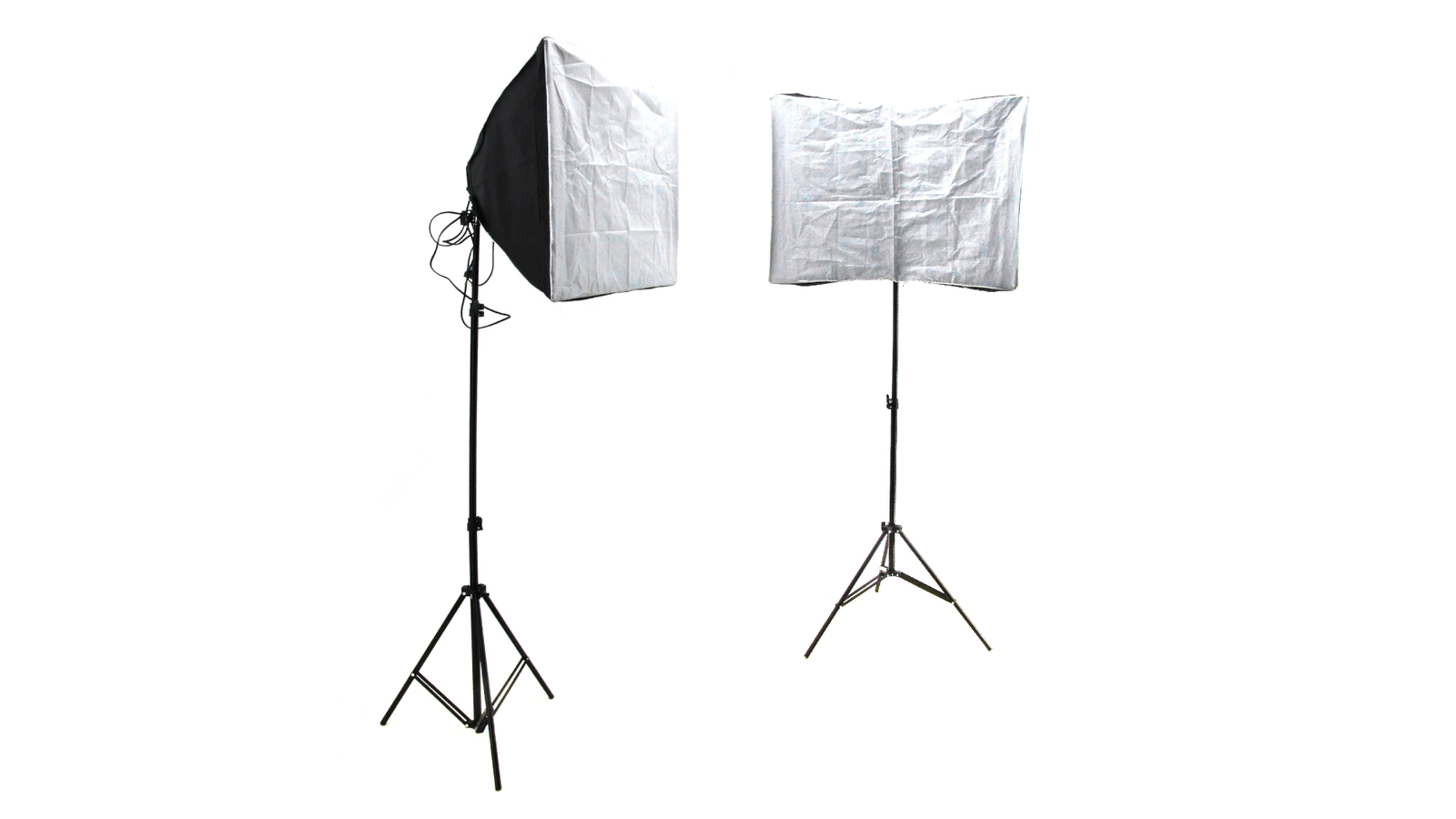 2xSoftboxen Fotostudio 19 11/16x27 5/8in Set Studio Lamp 8x135W Energy B Stock