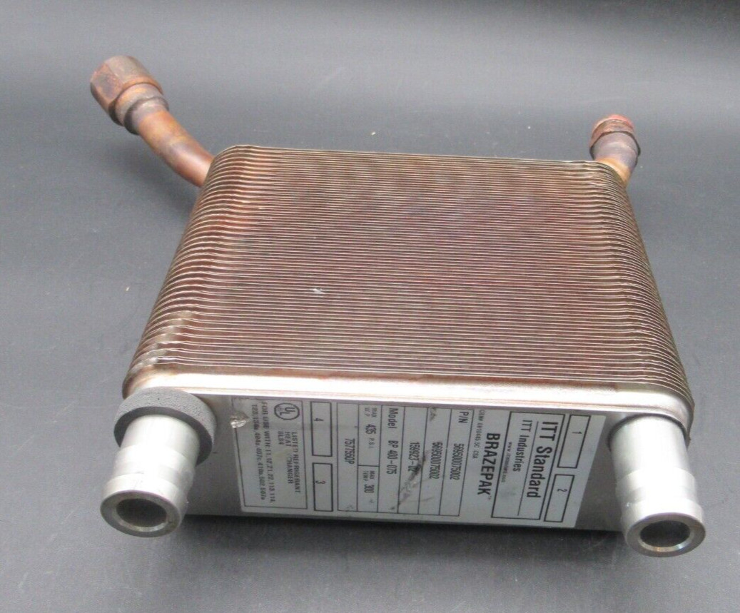 Xylem Brazepak BP 400-075 Brazed Plate Heat Exchanger 6.5" x 8" 569500075002 NEW