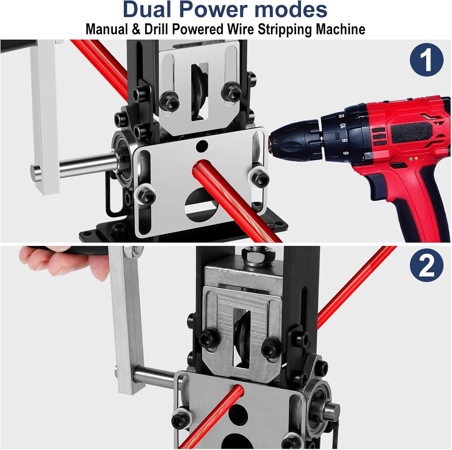Manual Wire Stripper Machine, 0.06''-0.98'' Scrap Copper Wire Stripping Machine