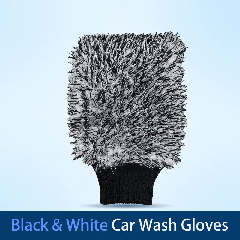Car Wash Brush Plush Premium Wheels Brush Non-Slip Handle Easy to Cleaning Rims