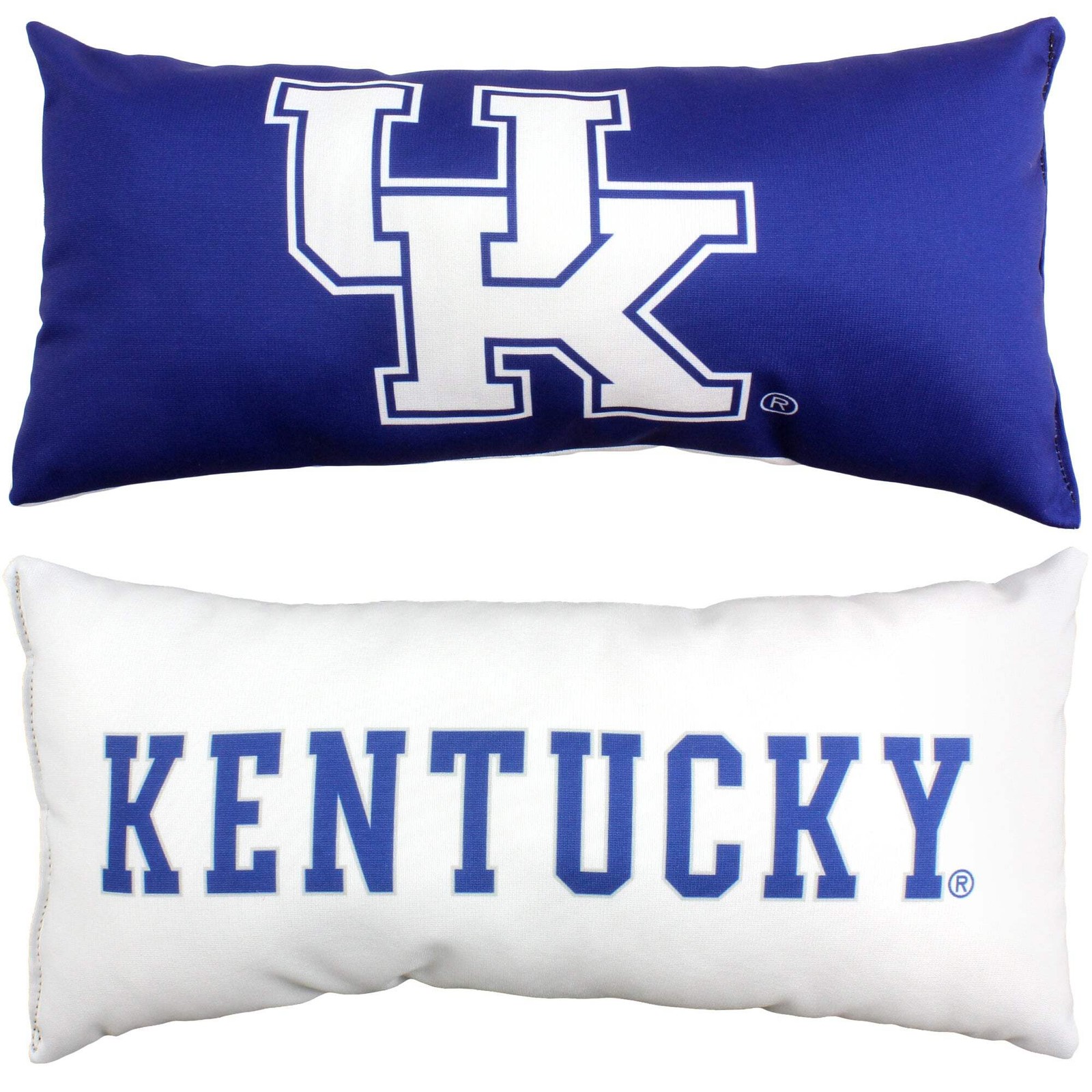Kentucky Wildcats 2 Sided Bolster Travel Pillow, 16" x 6", Made in the USA