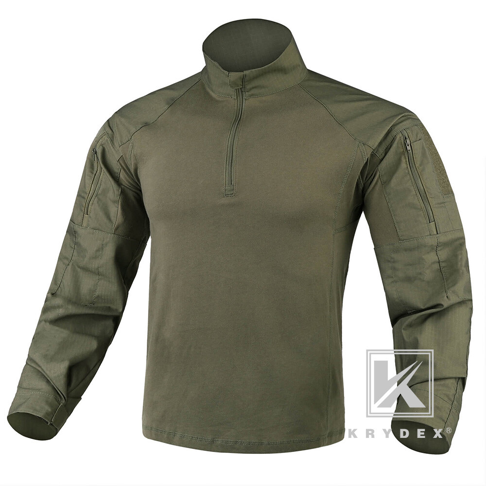 KRYDEX Gen4 Combat Uniform Tactical BDU Shirts & Pants Elbow / Knee Pads Green