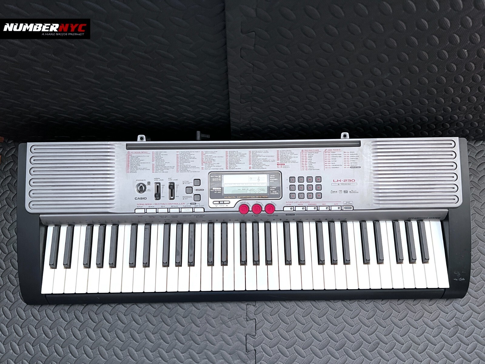 Casio LK-230 Lighted Personal Piano Keyboard 61 Keys Voice Pad NO ADAPTER