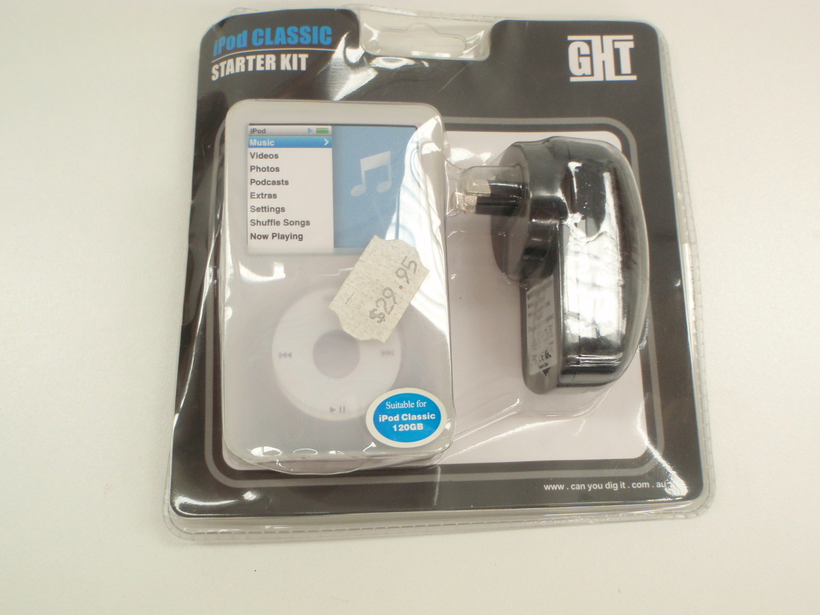 GHT IPOD 120GB STARTER KIT 5V 1A CHARGER CASE PROTECTOR NEW
