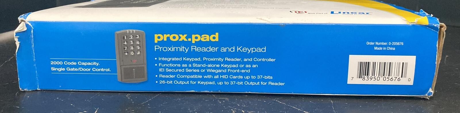 Linear prox.pad Proximity Reader and Keypad DAMAGE BOX (A1)