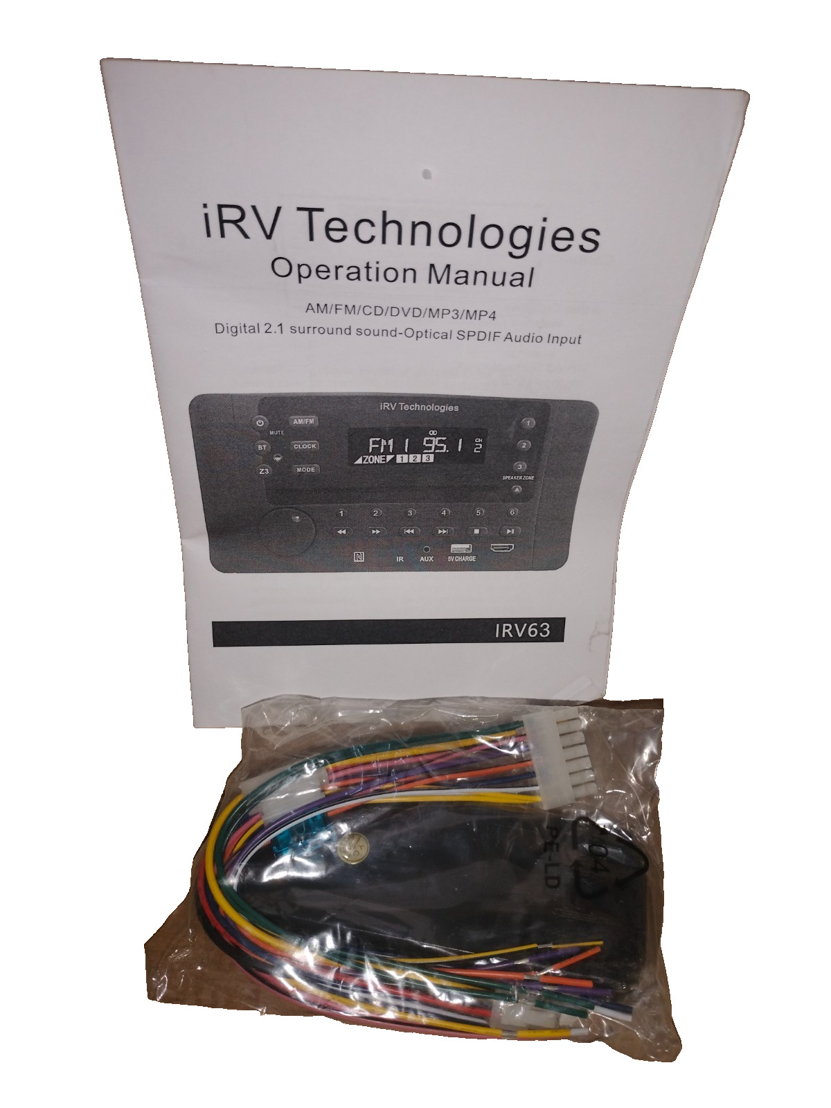 IRV TECHNOLOGIES IRV63 STEREO SYSTEM