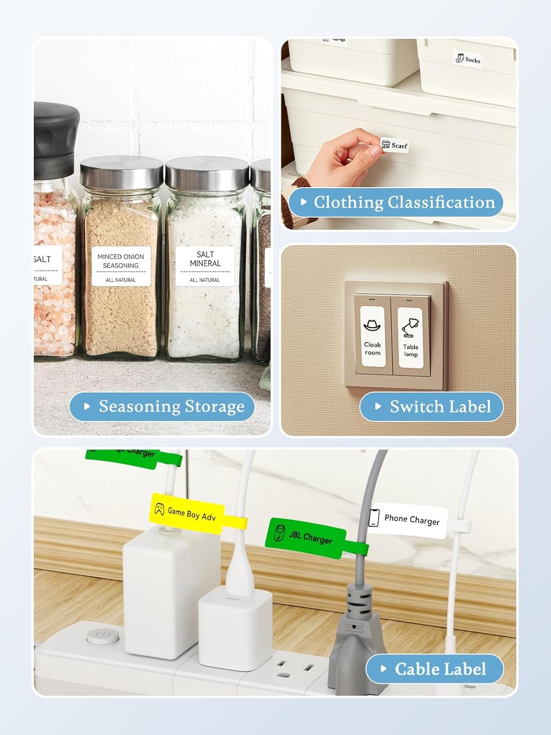 NIIMBOT B1 Label Maker Machine – 2" Bluetooth Thermal Label Printer with Tape