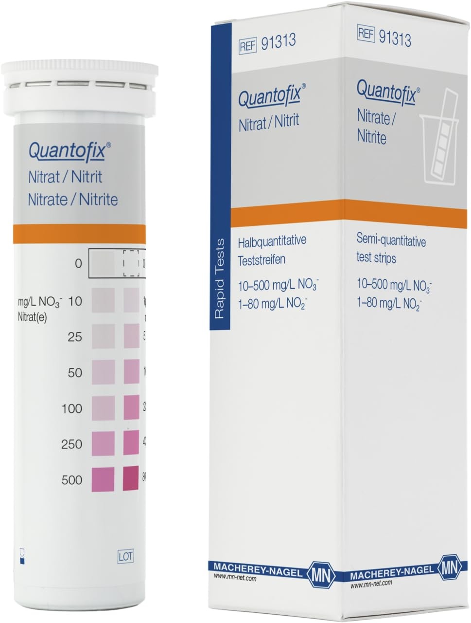 , 91313, Quantofix Nitrate/Nitrite, Box of 100 Strips