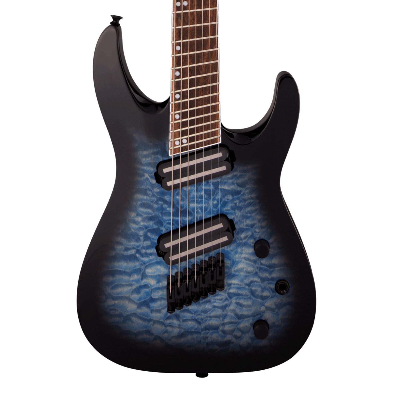 Used Jackson X Series Soloist Arch Top SLATX7Q MS - Trans Blue Burst
