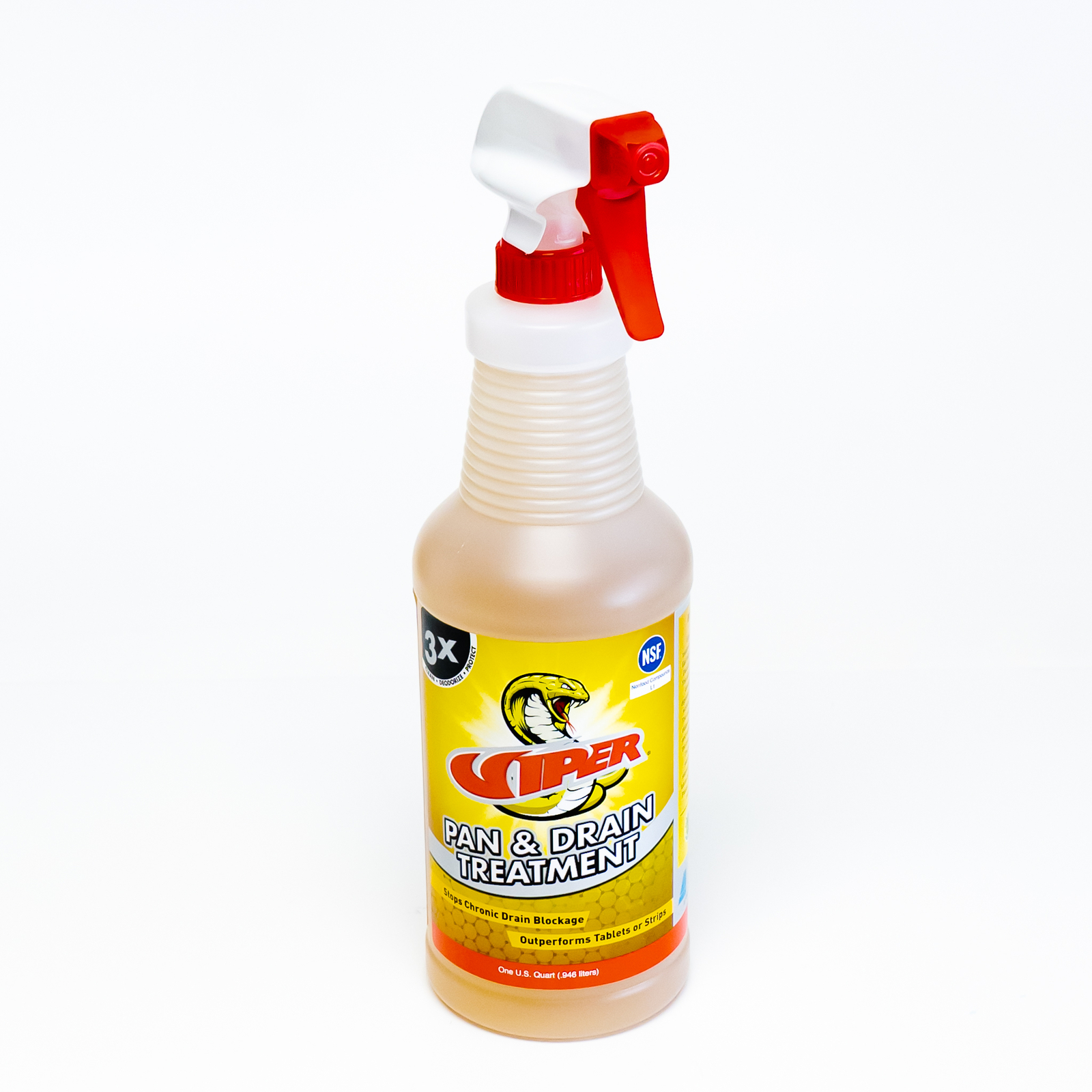 Viper AC Pan & Drain Treatment 1Qt 32 Oz Trigger Spray Cleans Deodorize Protects