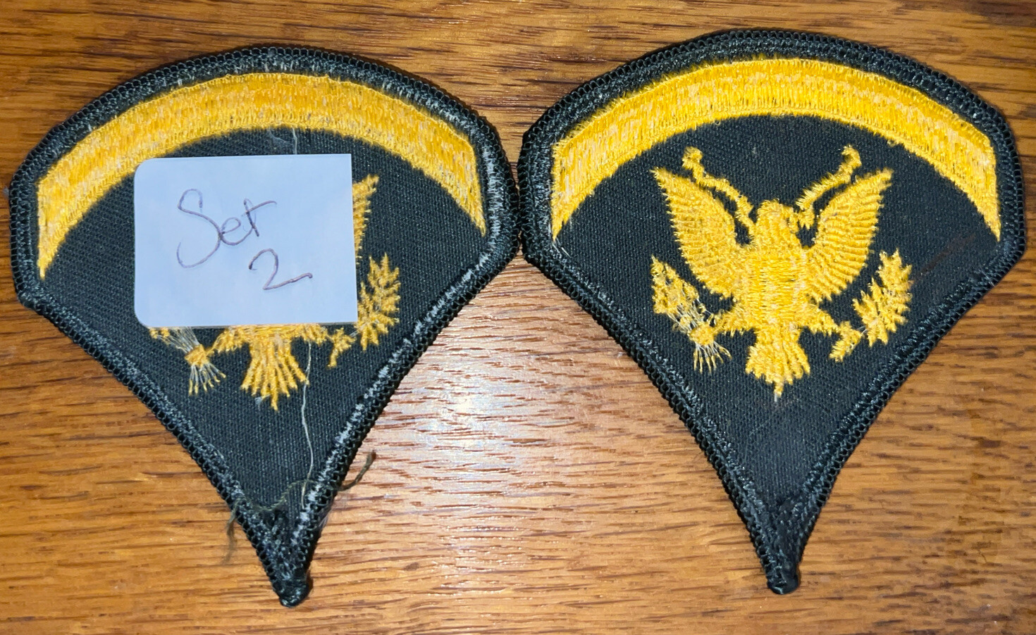 Vietnam War US Army Patch Technical Sergeant Rank Embroidered Patch OF PAIR